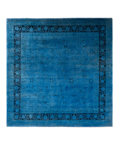 Adorn Hand Woven Rugs Fine Vibrance M1656 9'3" X 9'7" Square Area Rug In Mist