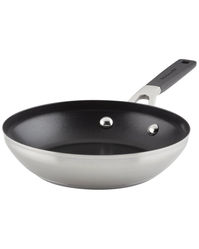 Kitchenaid Stainless Steel Nonstick Induction Frying Pan In Metallic