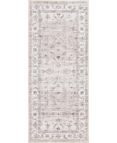 Trisha Yearwood Home Revitalize Washable Vicosa 2'3" X 7'7" Runner Area Rug In Beige