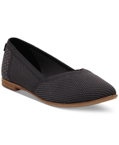 TOMS WOMEN'S JUTTI NEAT CLASSIC ALMOND TOE FLATS