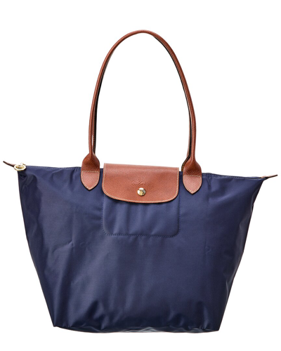 Longchamp Le Pliage Original Large Shoulder Bag In Blue