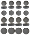 Fortessa Sound Thunder 16 Pc. Dinnerware Set, Service For 4 In Thunder