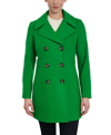 ANNE KLEIN WOMEN'S PETITE NOTCHED-COLLAR DOUBLE-BREASTED PEACOAT, CREATED FOR MACY'S