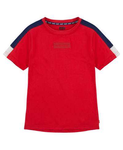 Levi's Big Boys Short Sleeve Colorblocked T-shirt In Tomato