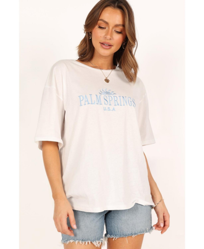 Petal And Pup Womens Palm Springs Tee In White