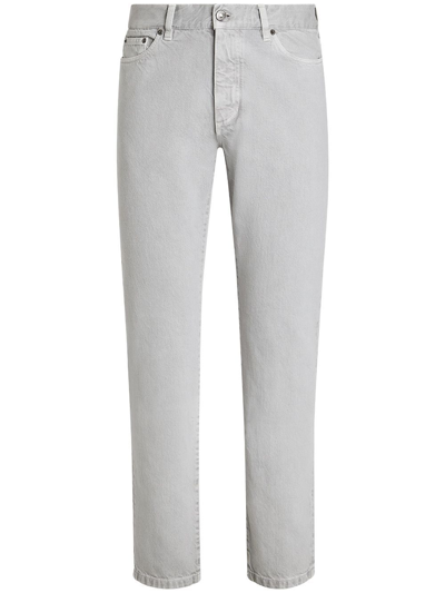 Zegna Straight-leg Jeans In Grey