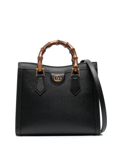 GUCCI SMALL DIANA LEATHER TOTE BAG