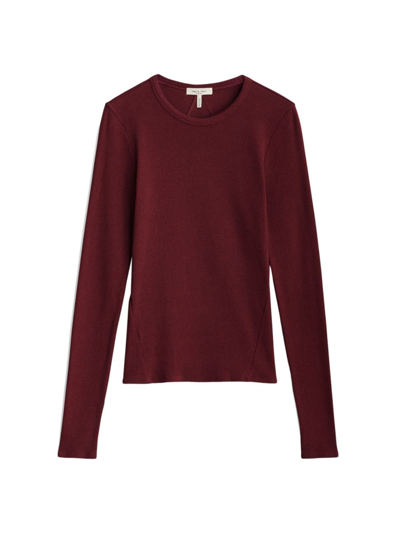 Rag & Bone Women's Essential Rib Long-sleeve Top In Tawny