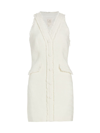 Cinq À Sept Women's Leisha Tweed Sleeveless Minidress In Gardenia