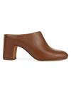 VINCE WOMEN'S TALA 70MM LEATHER MULES