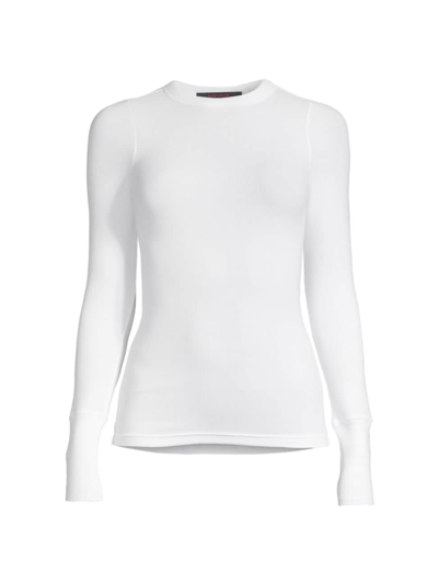 Greyson Women's Orion Ribbed Long-sleeve Top In Arctic
