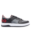 HUGO MEN'S BASKETBALL-STYLE TRAINERS WITH RAISED LOGO