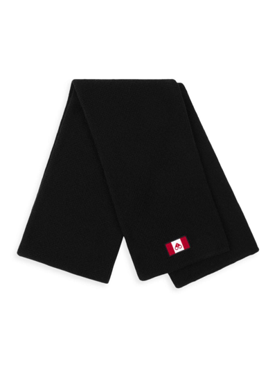 Moose Knuckles Ferris Scarf In Black