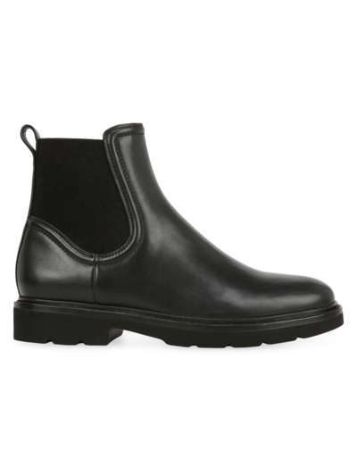 Vince Rue Leather Chelsea Ankle Boots In Black