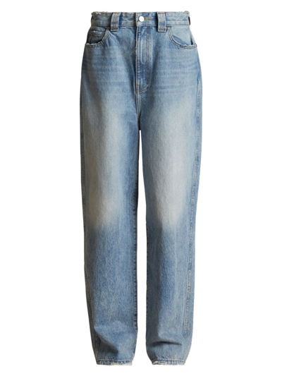 Khaite Martin High-rise Straight-leg Jeans In Distressed Bryce