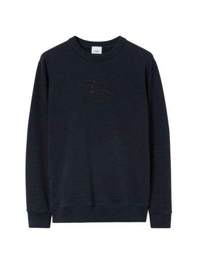 Burberry Men's Tyrall Ekd Embroidered Sweatshirt In Smoked_navy