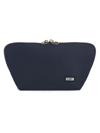 Kusshi Signature Makeup Bag In Navy/ Pink Nylon