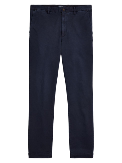 Polo Ralph Lauren Stretch Slim Fit Knitlike Chino Pants In Aviator Navy