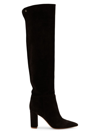 GIANVITO ROSSI WOMEN'S PIPER 85MM SUEDE OVER-THE-KNEE BOOTS