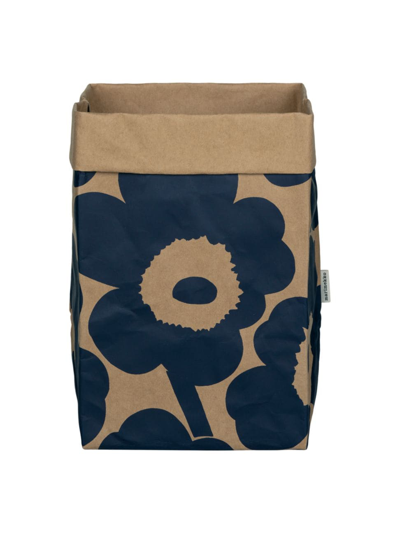 Marimekko Pieni Unikko Container In Dark Blue