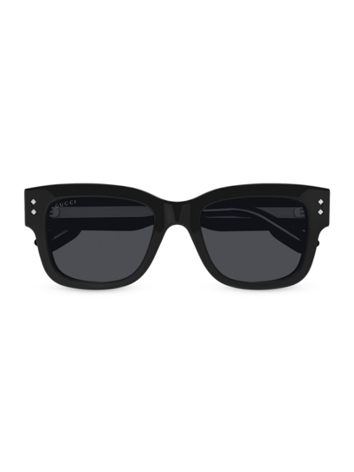 Gucci Men's 53mm Nouvelle Vague Square Sunglasses In Black