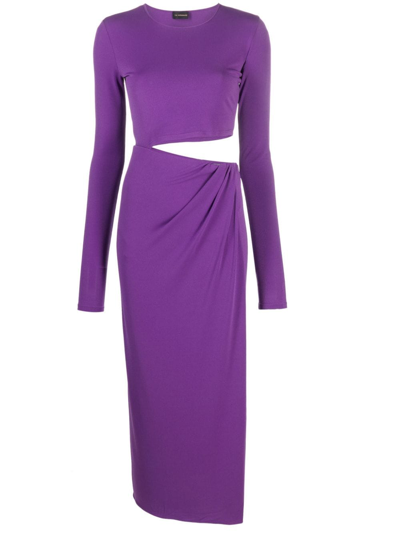 THE ANDAMANE GIA CUT-OUT MIDI DRESS