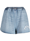 AMIRI LOGO-PRINT DENIM SHORTS