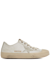 Golden Goose V-star Leather Sneakers In Neutrals