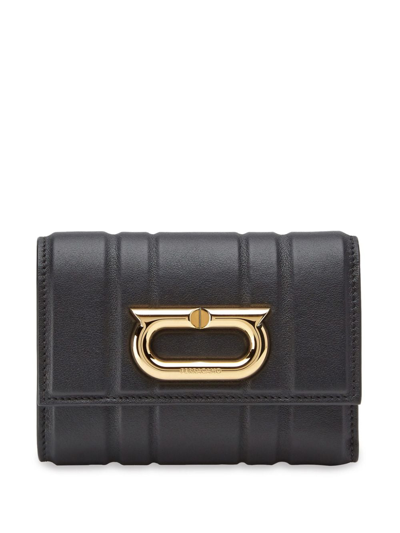 Ferragamo Padded Continental Wallet In Black