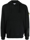 STONE ISLAND LOGO-PATCH LONG-SLEEVE HOODIE