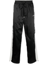 Amiri Black Hawaiian Print Track Pants In Black