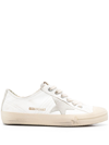 Golden Goose V-star Leather Sneakers In White