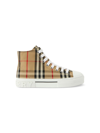 BURBERRY VINTAGE CHECK CANVAS SNEAKERS