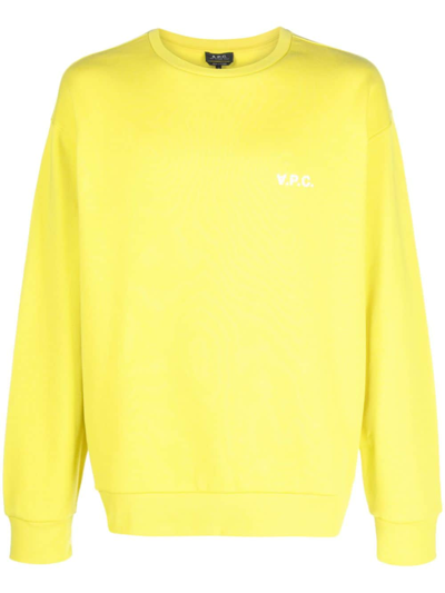 Apc A.p.c. Clint Sweater In Yellow