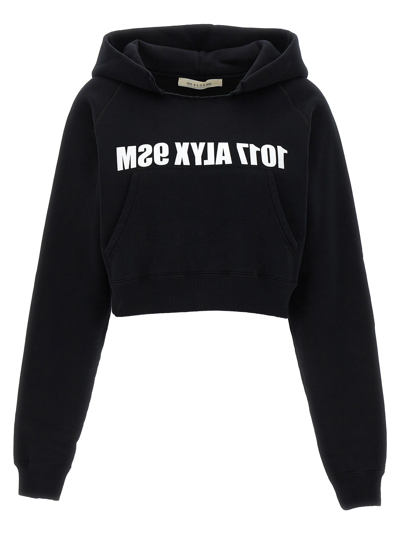 1017 Alyx 9 Sm Logo Print Hoodie Sweatshirt White/black