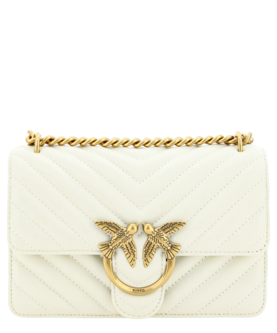 Pinko Love Mini Crossbody Bag In White