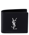 Saint Laurent Man Wallet Man Black Wallets In Black
