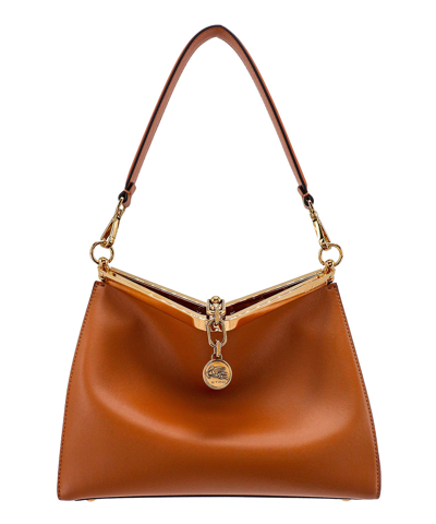 Etro Vela Shoulder Bag In Brown