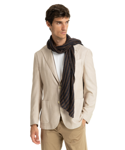 Pin1876 By Botto Giuseppe Cashmere Scarf In Brown