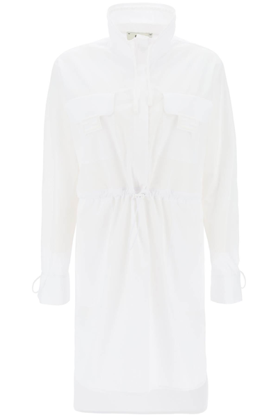 Fendi White Poplin Dress