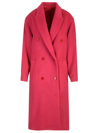 Isabel Marant Enarryli Cashmere-blend Double-breasted Top Coat In Rose
