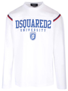 Dsquared2 University-print Long-sleeve T-shirt In White
