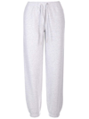 Moncler Logo-patch Cotton-blend Track Pants In Grey