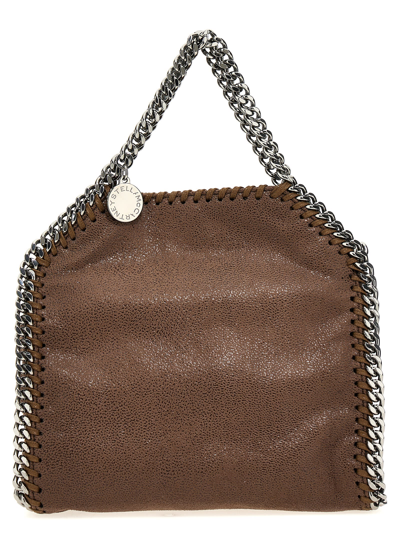 Stella Mccartney Tiny Falabella Handbag In Beige