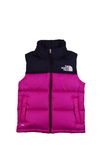 The North Face Denali Fleece Vest In Fucsia