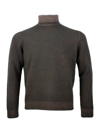 MALO LONG-SLEEVED TURTLENECK SWEATER IN 100% FINE AND SOFT VIRGIN WOOL WITH ENGLISH RIB KNIT ON THE COLLA