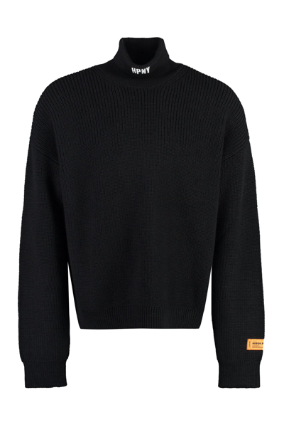 Heron Preston Ctnmb Embroidery Sweater In Black