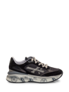 Premiata Logo Low-cut Casual Shoes In Nero