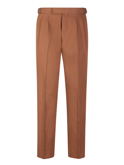 Ermenegildo Zegna Trousers In Brown