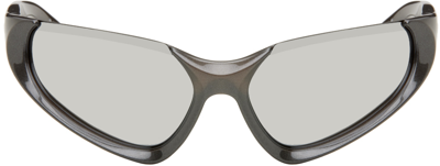 Balenciaga Gray Cat-eye Sunglasses In 002 Silver